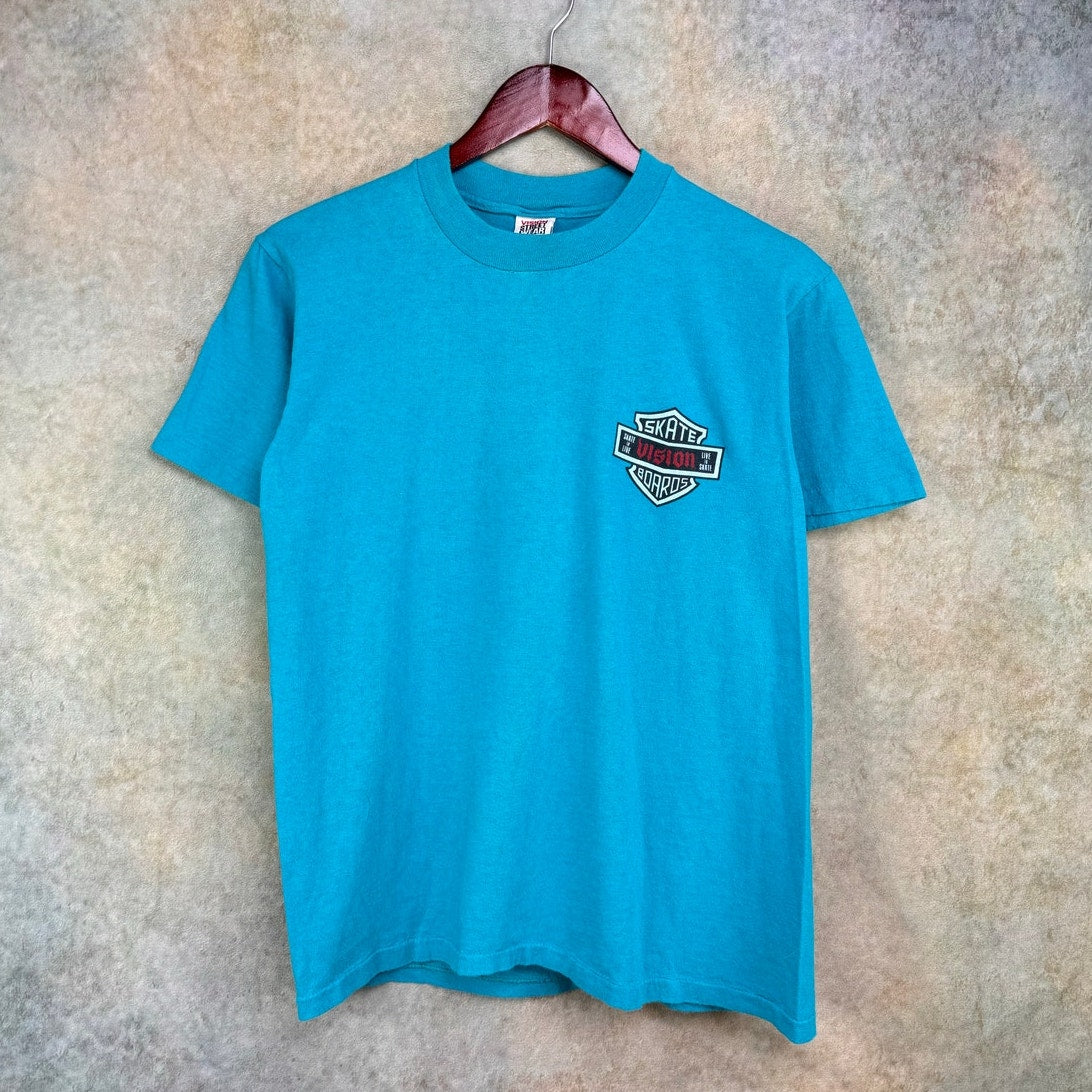 Vintage Vision Street Wear Skate To Live Skate Boards T Shirt M