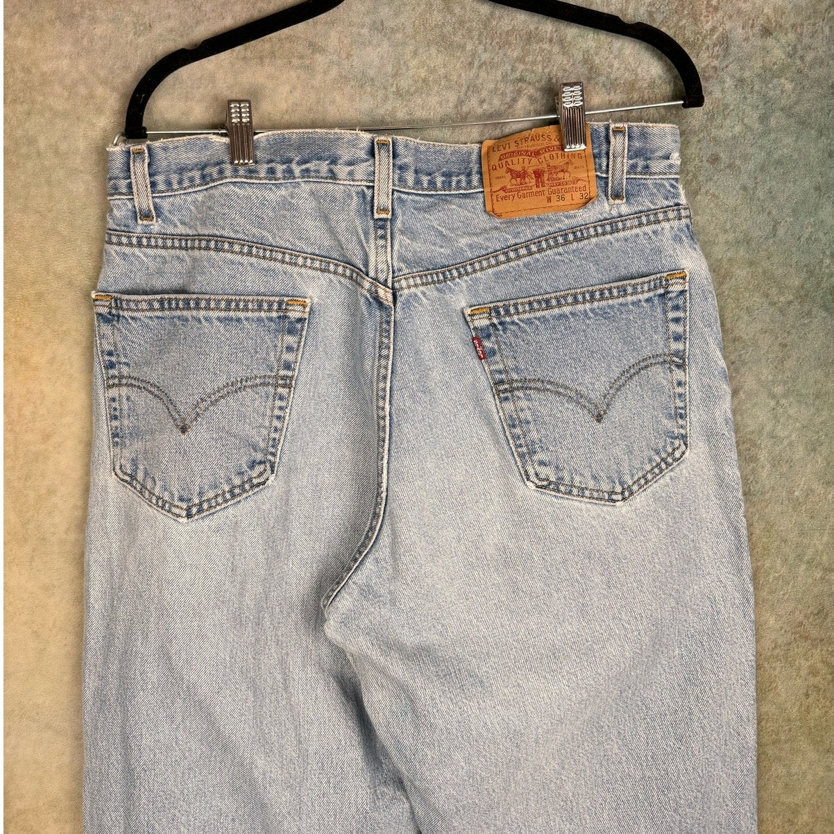 VTG Levis 901 Denim Jeans 36x32 Relaxed Fit Straight Leg