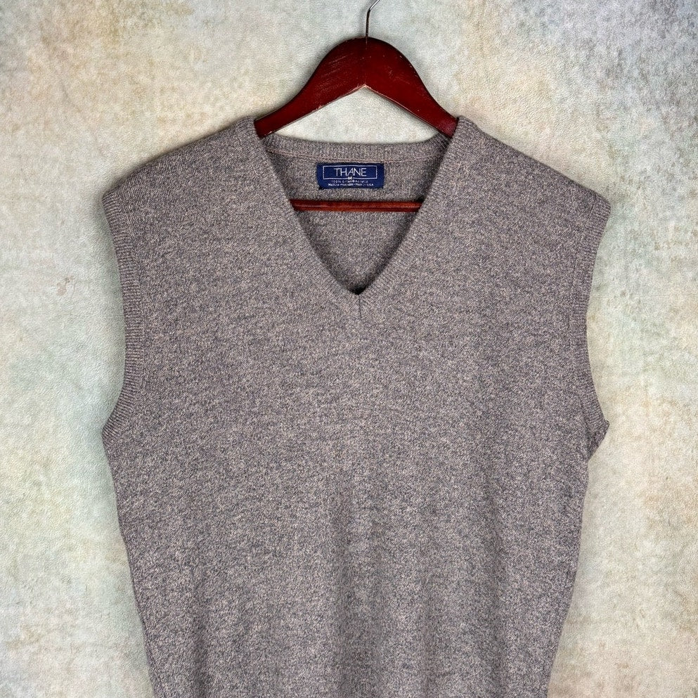 VTG 90s Knit V Neck Sweater M