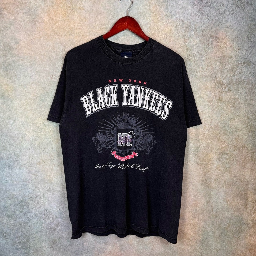 VTG New York Black Yankees Negro League T Shirt L