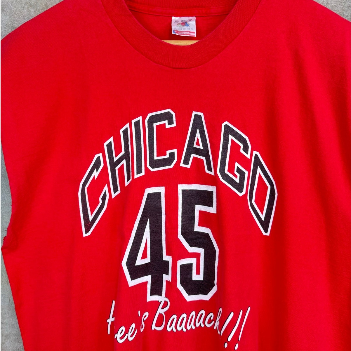 VTG 90s Michael Jordan Chicago Bulls Cut Off Shirt XL