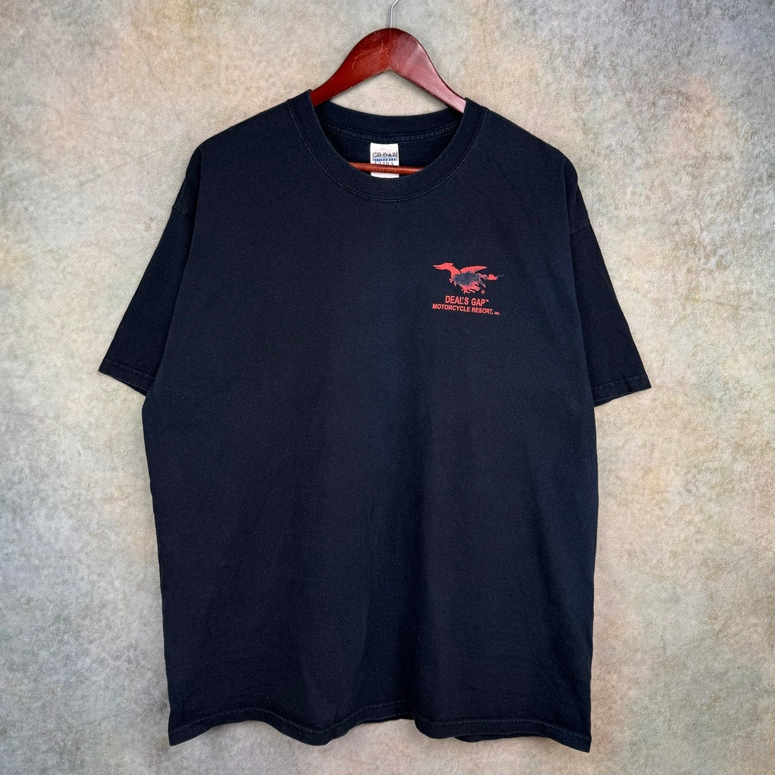VTG Y2K Biker Snake Dragon T Shirt XL