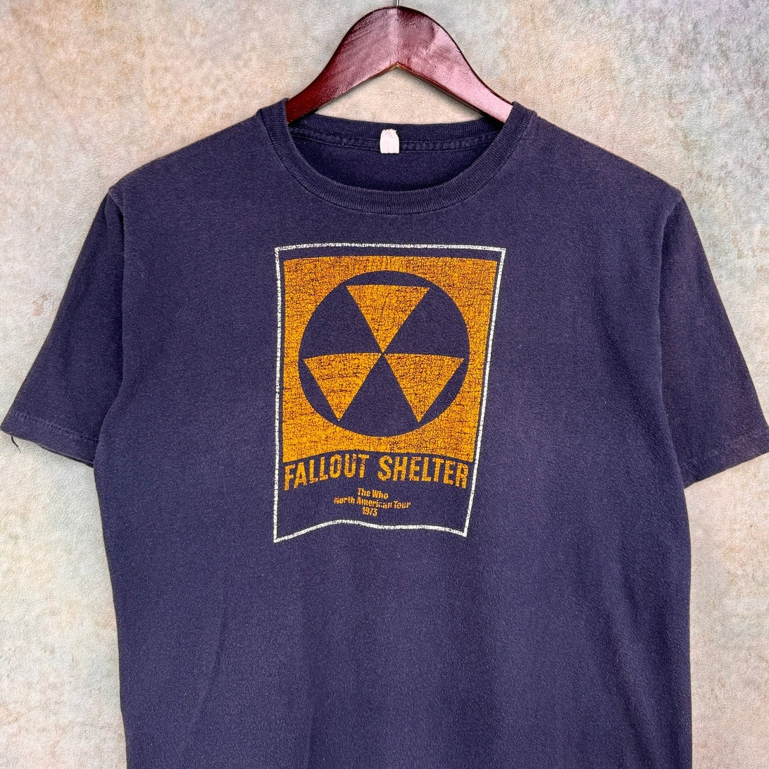 VTG 1973 The Who Fallout Shelter North AmericanTour T Shirt L