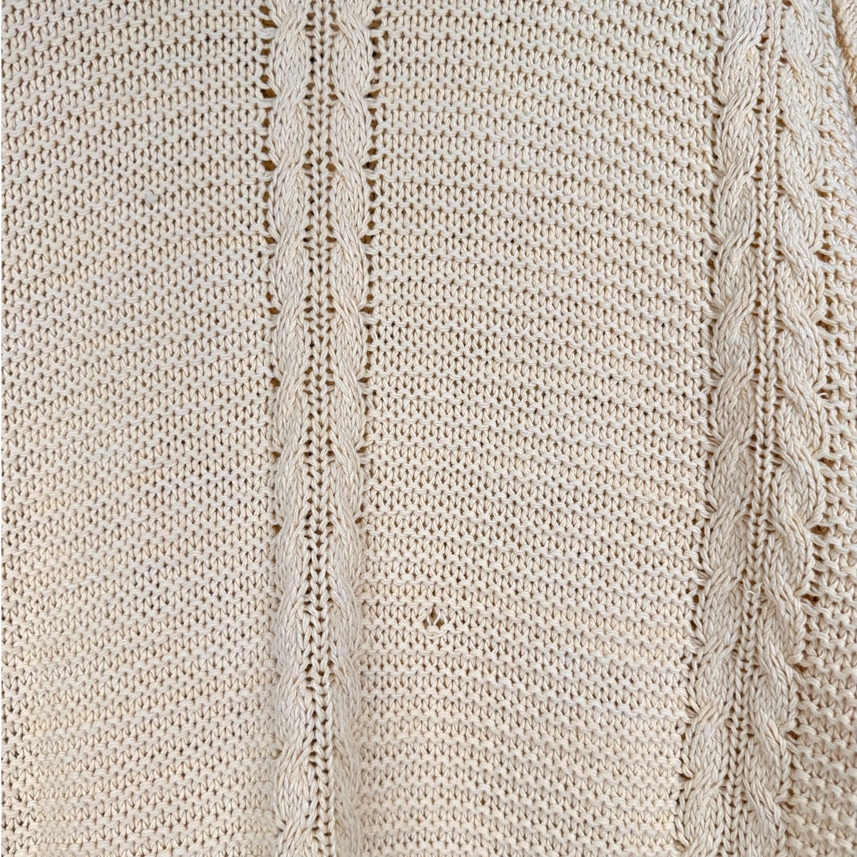 VTG 90s Claiborne Cable Knit Sweater L