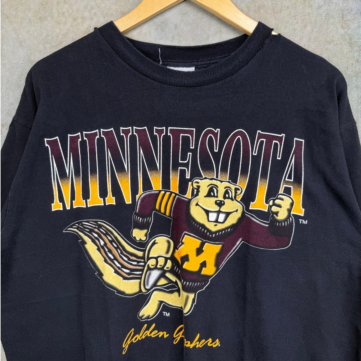 VTG 90s Minnesota Gophers College T Shirt XL