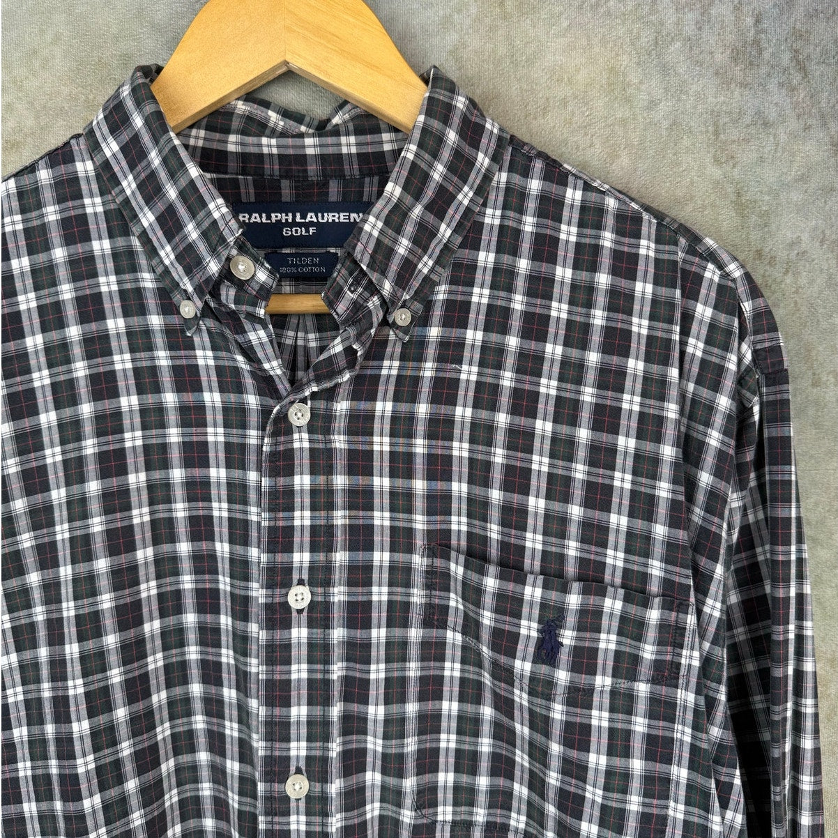 VTG 90s Polo Ralph Lauren Golf Flannel Shirt M
