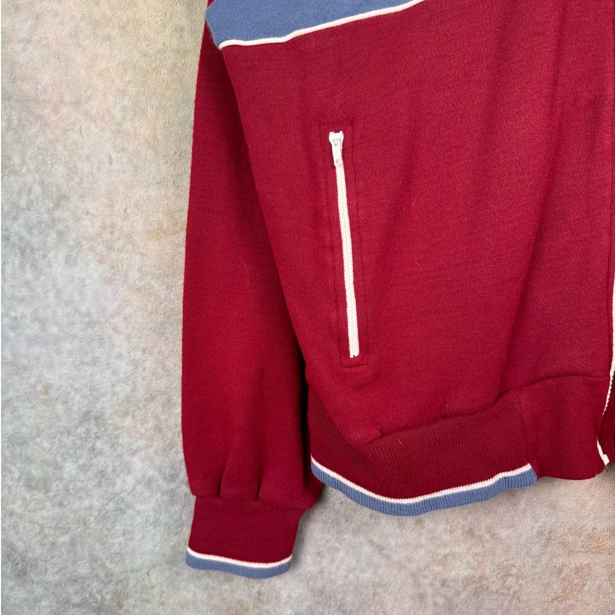 VTG 80s Color Block Track Jacket L