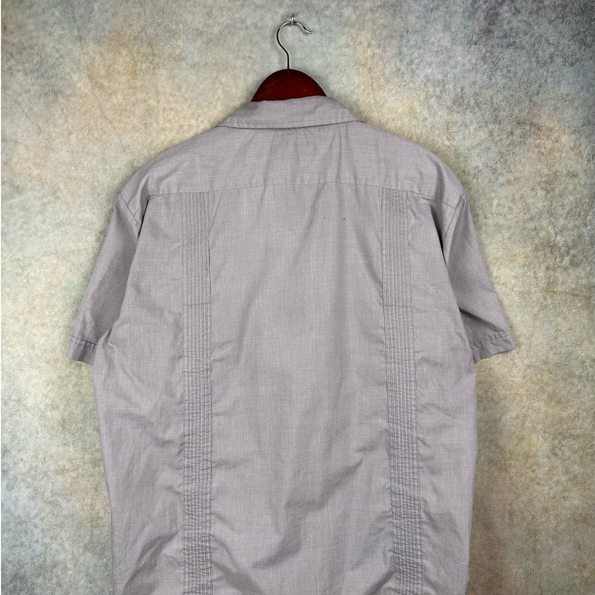 Y2K Gray Button Up Short Sleeve Shirt  L