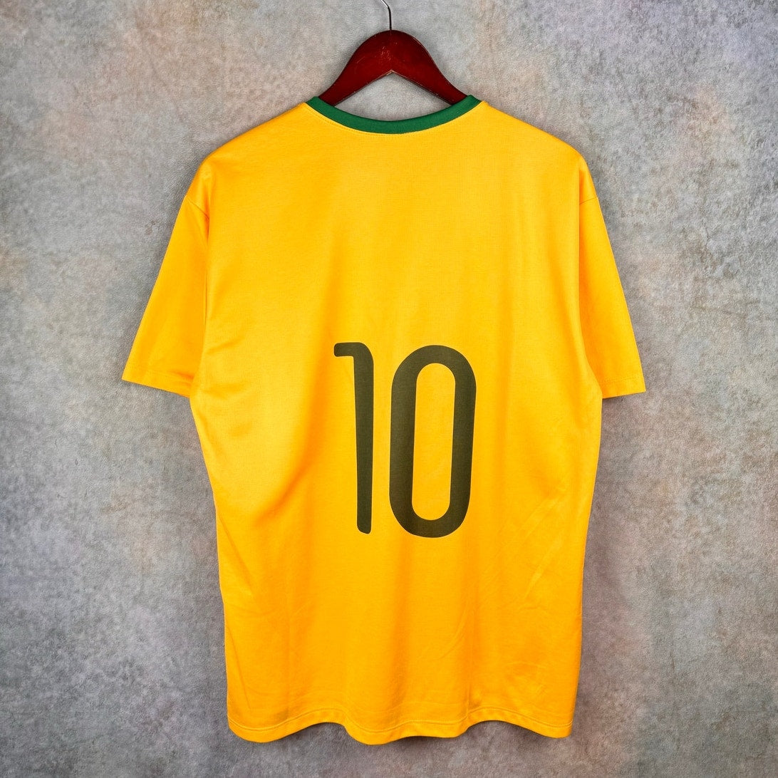 VTG Y2K Neymar Brasil Soccer Jersey Mens L