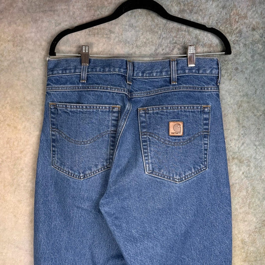 VTG 90s Carhartt Denim Work Jeans 32x34
