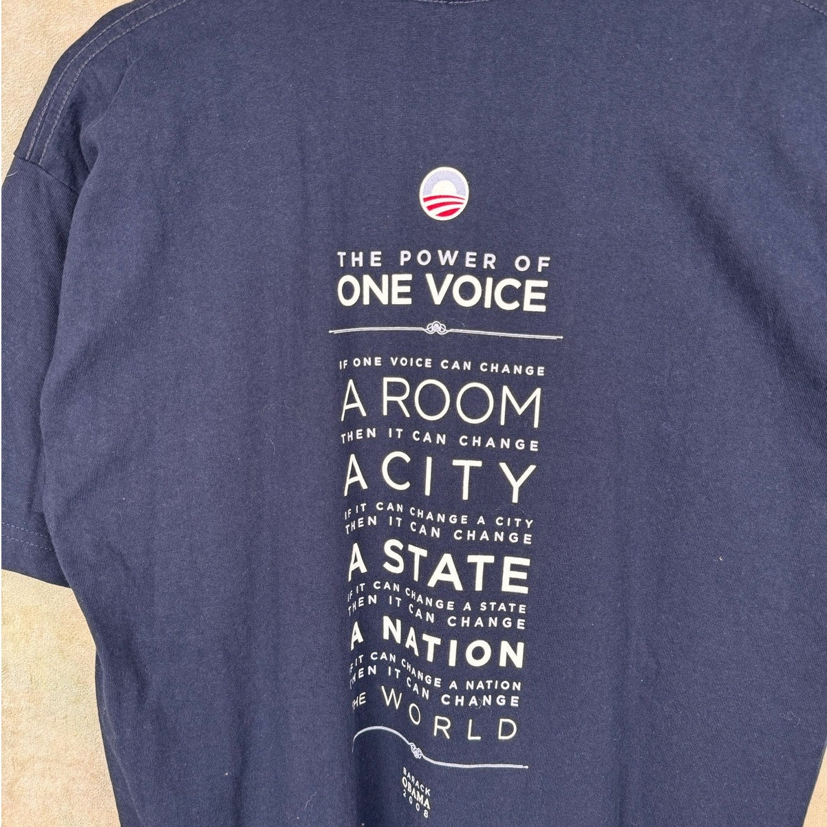 VTG 2008 Barrack Obama Campaign T Shirt L