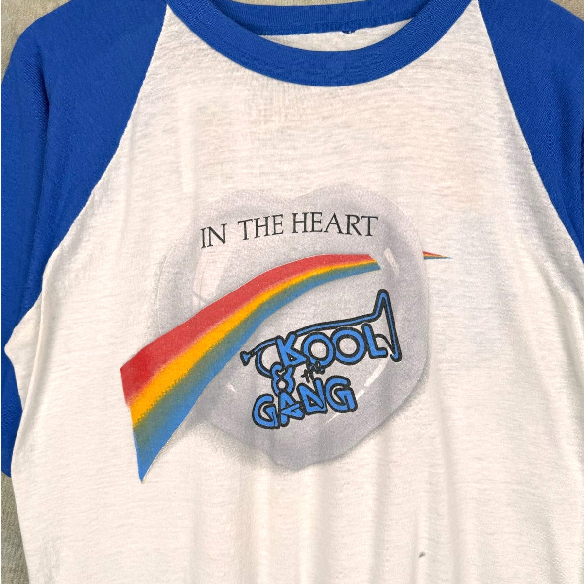 VTG 1984 Kool & The Gang In The Heart Band Tour T Shirt Sz L