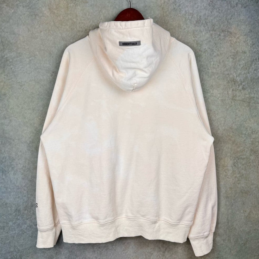 Fear of God Essentials Creme Hoodie Sweatshirt Sz L