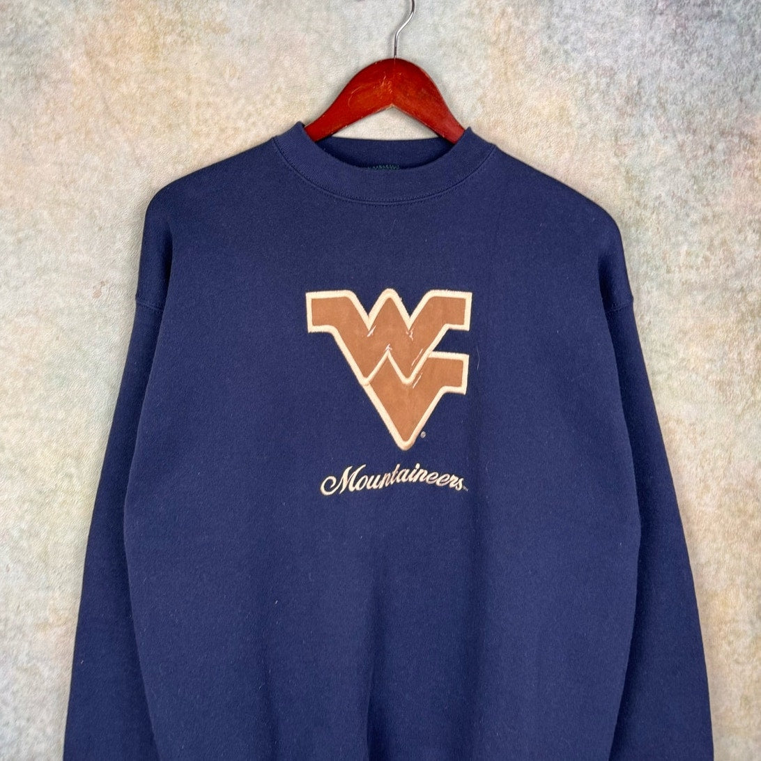 VTG 90s West Virginia Mountaineers Sweatshirt L