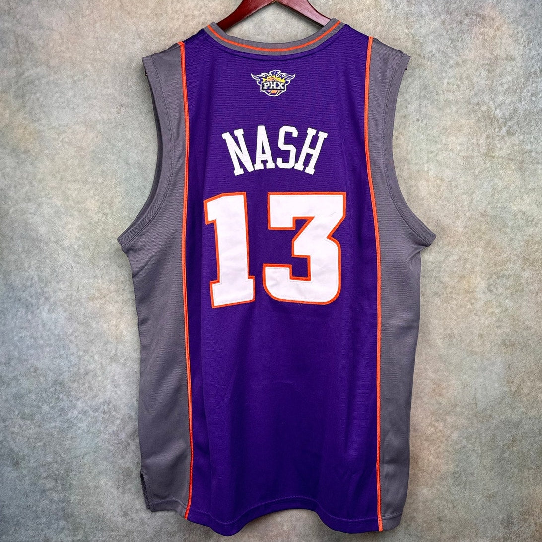 2000s Phoenix Suns Steve Nash Jersey Sz 50 XXL #13 Purple NBA Basketball Reebok