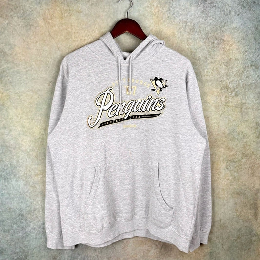 VTG Y2K Pittsburgh Penguins Hoodie Sweatshirt L