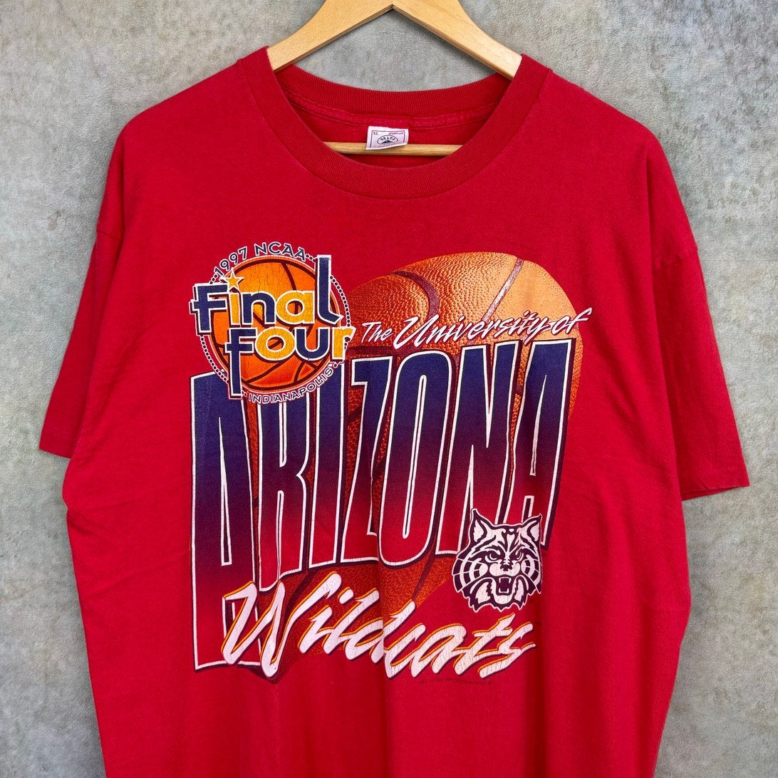 VTG 1997 Arizona Wildcats Final Four T Shirt XL