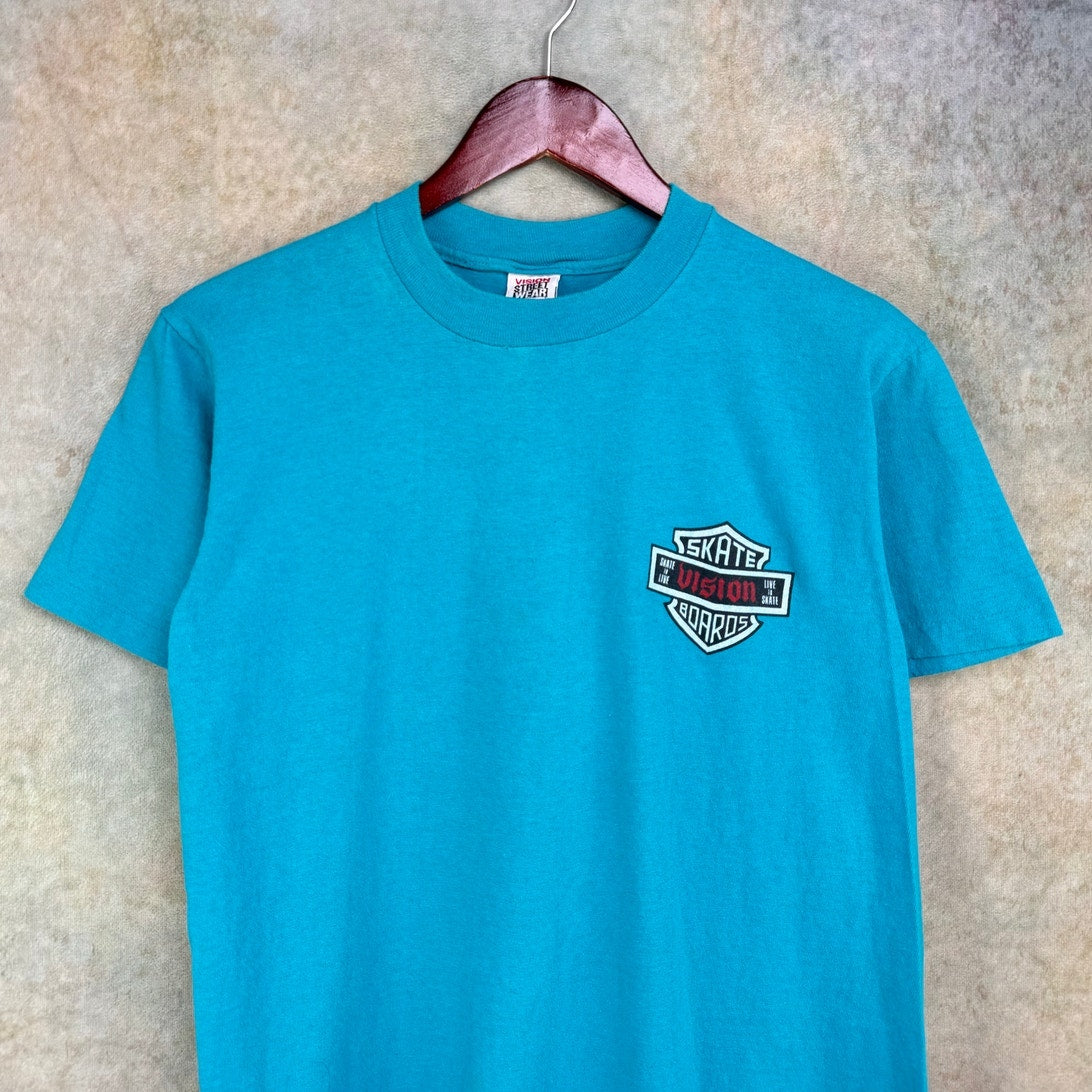 Vintage Vision Street Wear Skate To Live Skate Boards T Shirt M