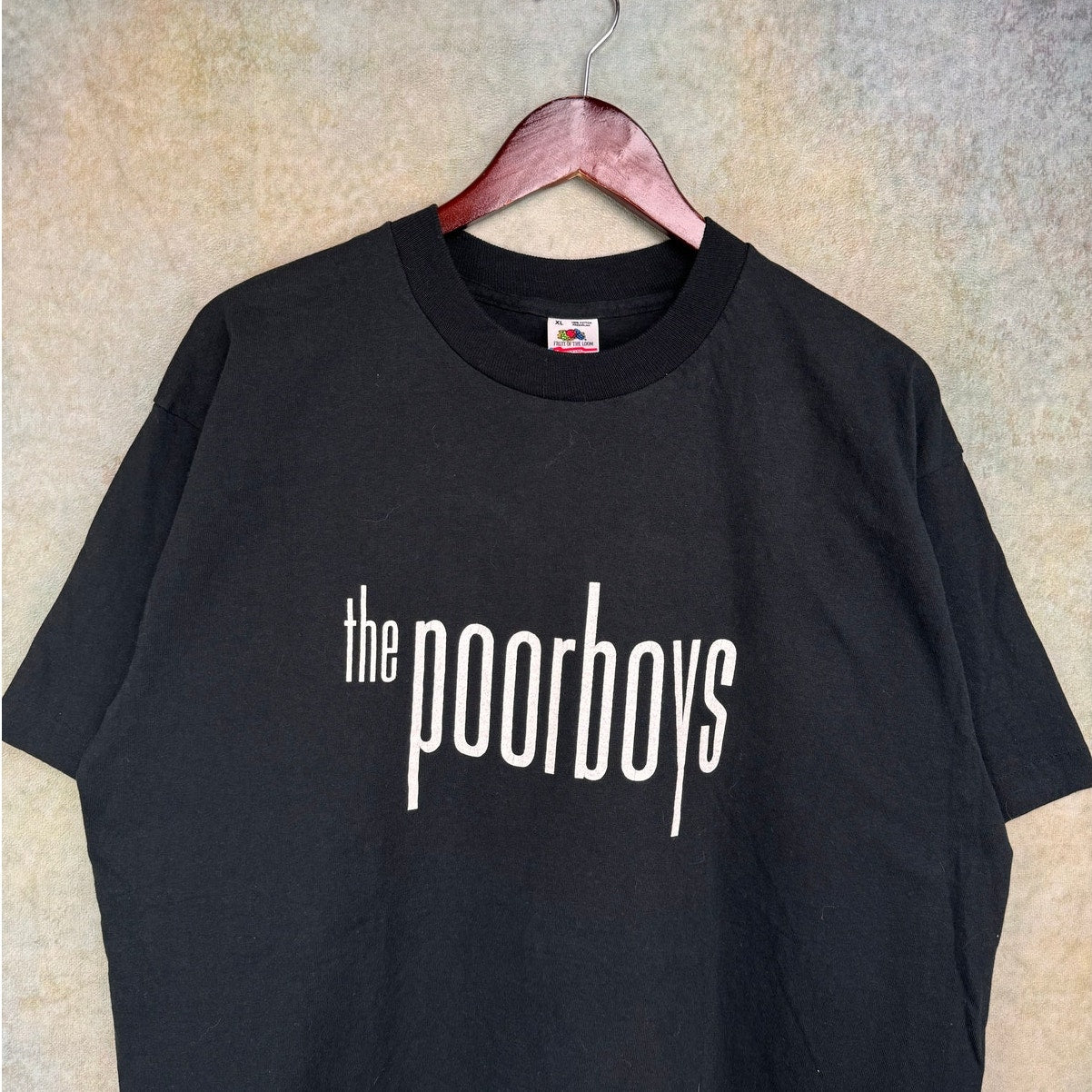 Vintage 1992 The Poorboys Pardon Me Promo Single Stitch T Shirt Sz XL Black Mens