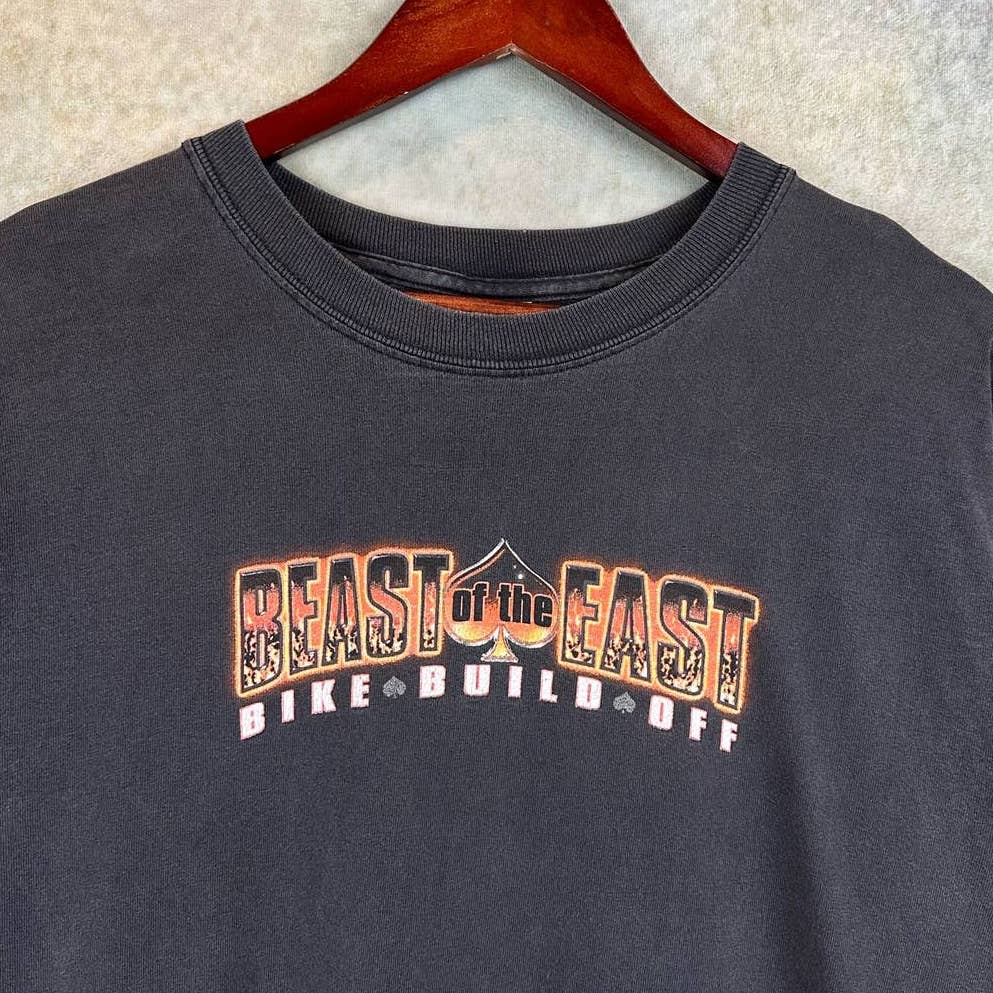 Y2K Motorcycle Biker LongSleeve Shirt M
