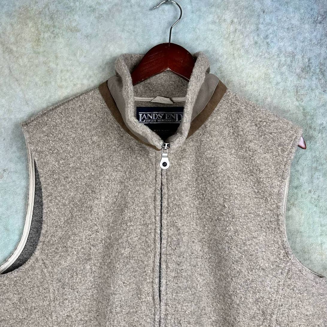Vintage Fleece Vest Full Zip M