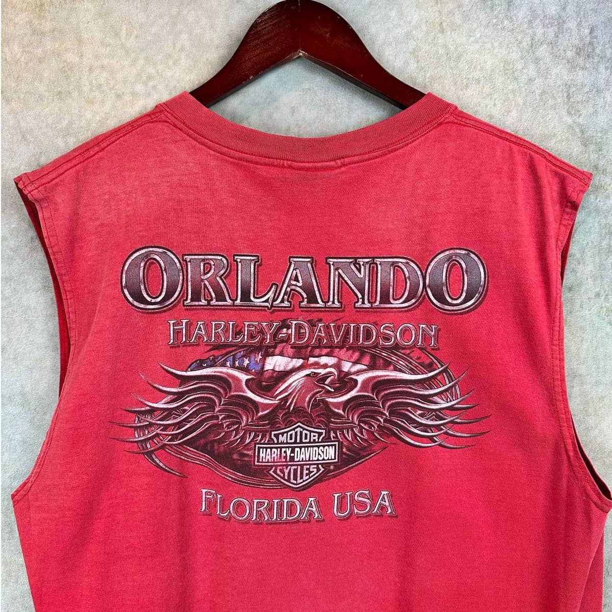 Y2K Harley Davidson Shirt Sleeveless L