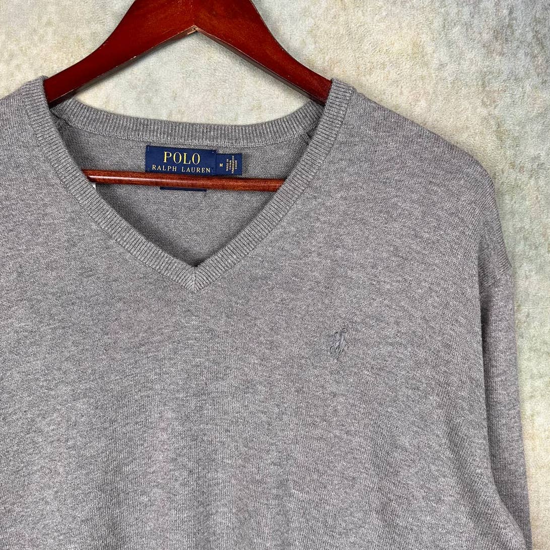 Polo Ralph Lauren Knit Sweater M V Neck Pima Cotton