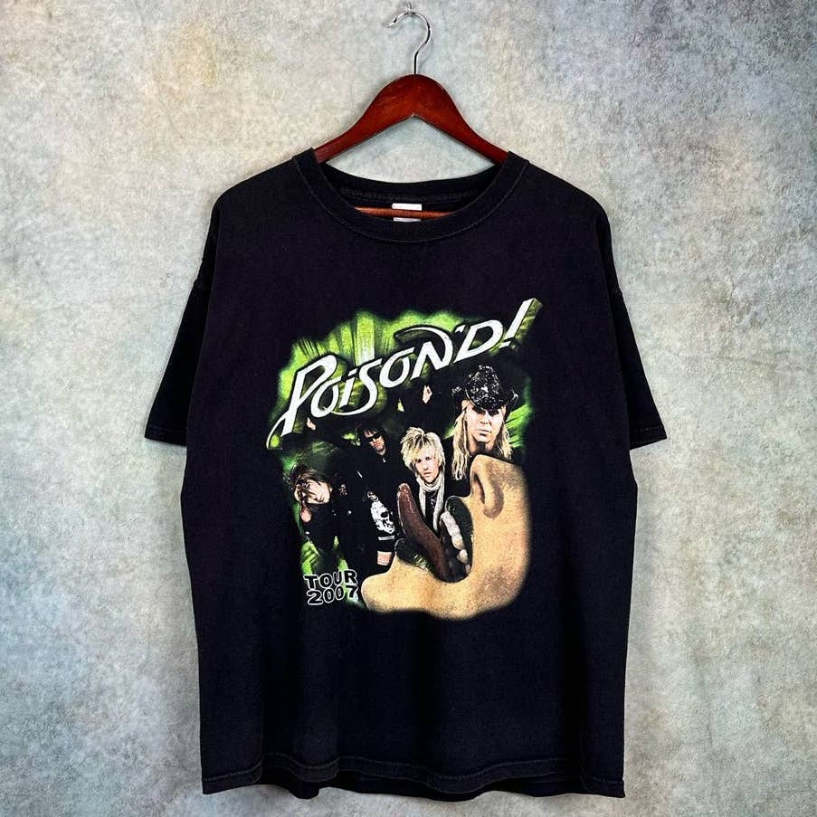 Y2K Poison Band Tour T Shirt