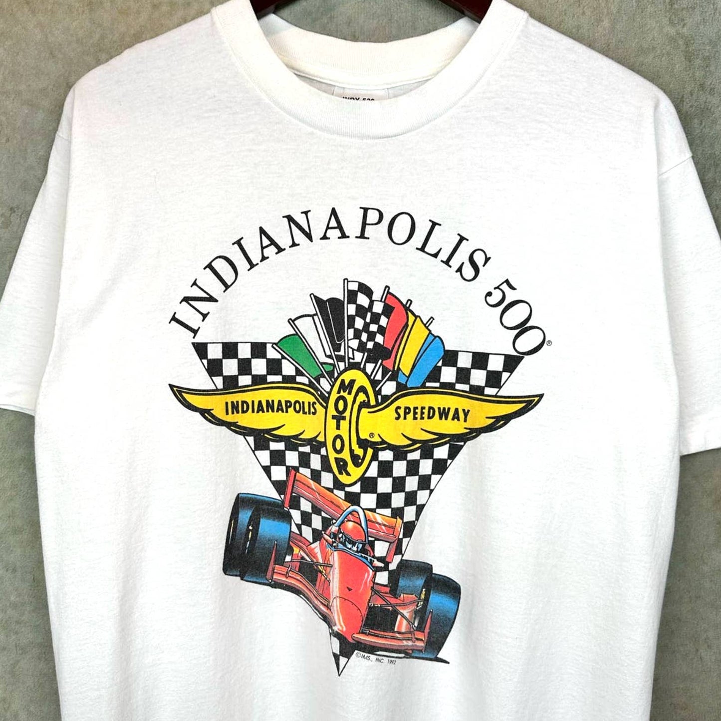 Vintage 90s Indianapolis 500 Racing T Shirt L