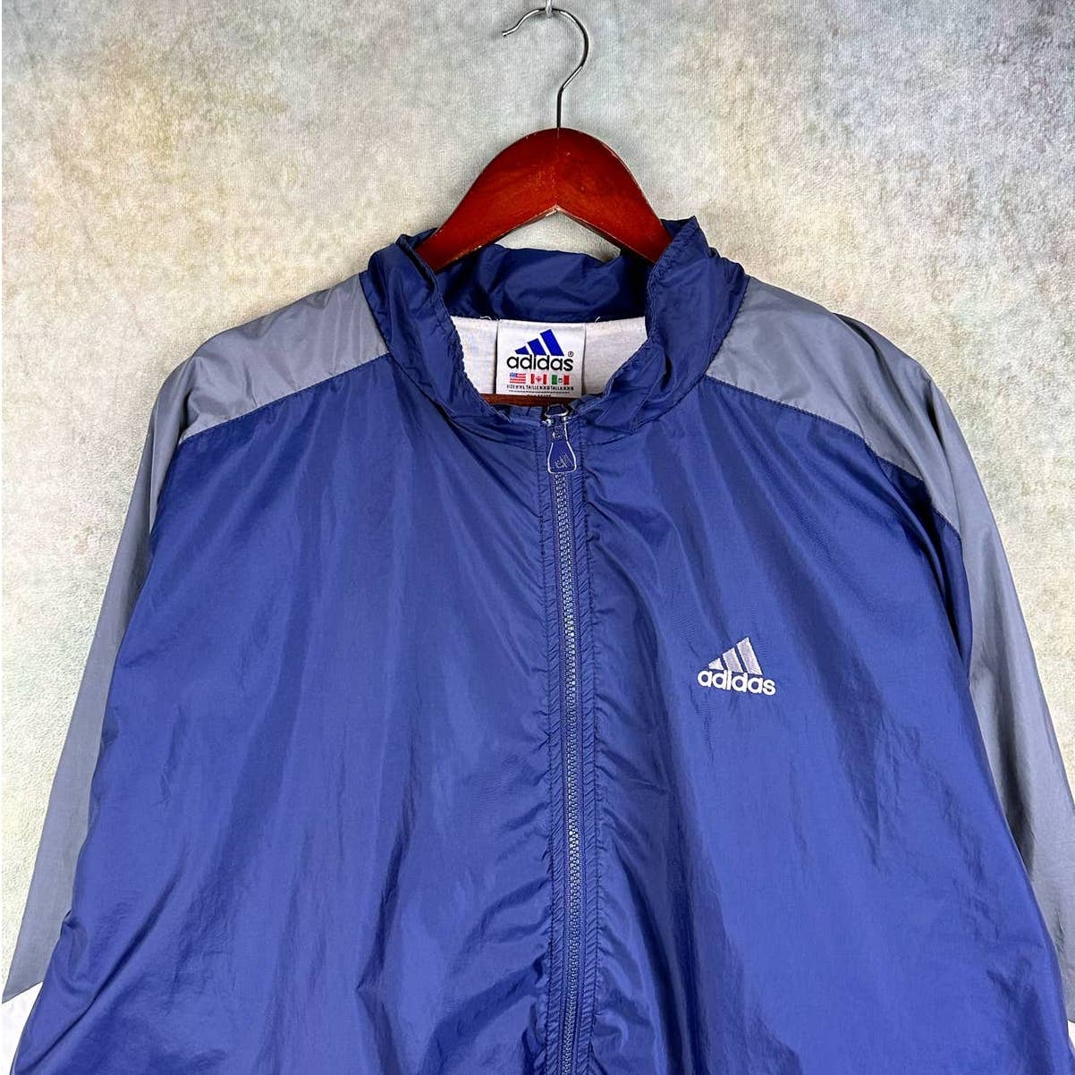 Vintage Adidas Full Zip Windbreaker XL