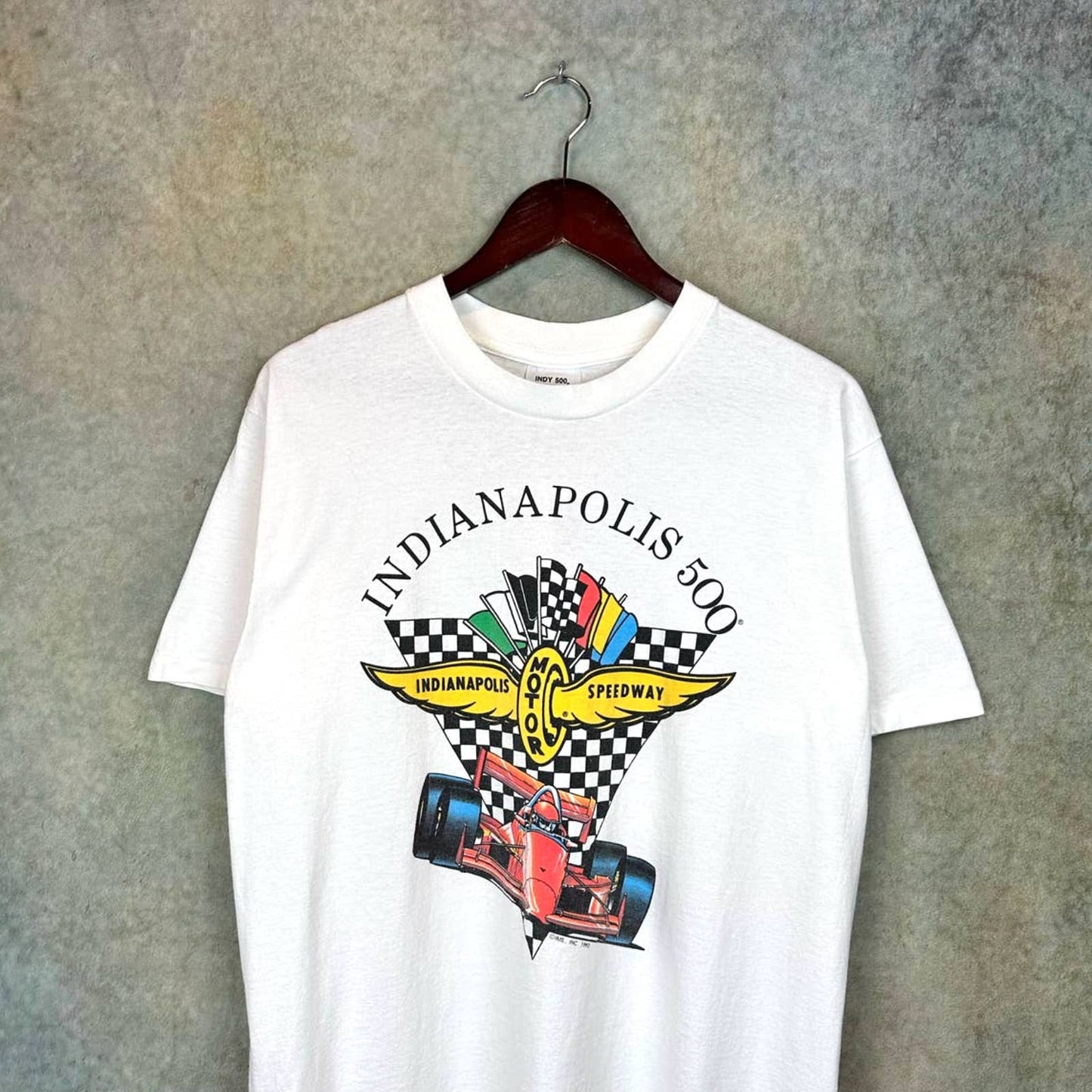 Vintage 90s Indianapolis 500 Racing T Shirt L
