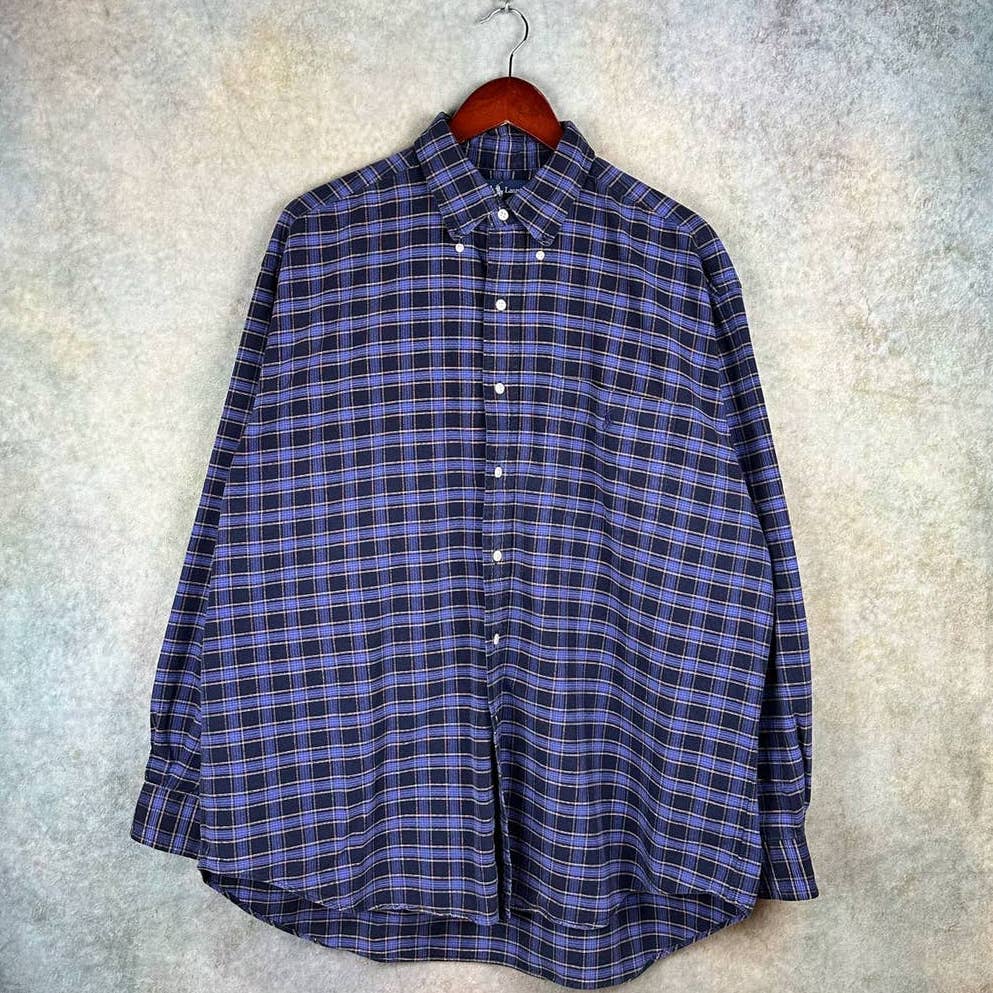 Vintage Polo Ralph Lauren Plaid Flannel Shirt L