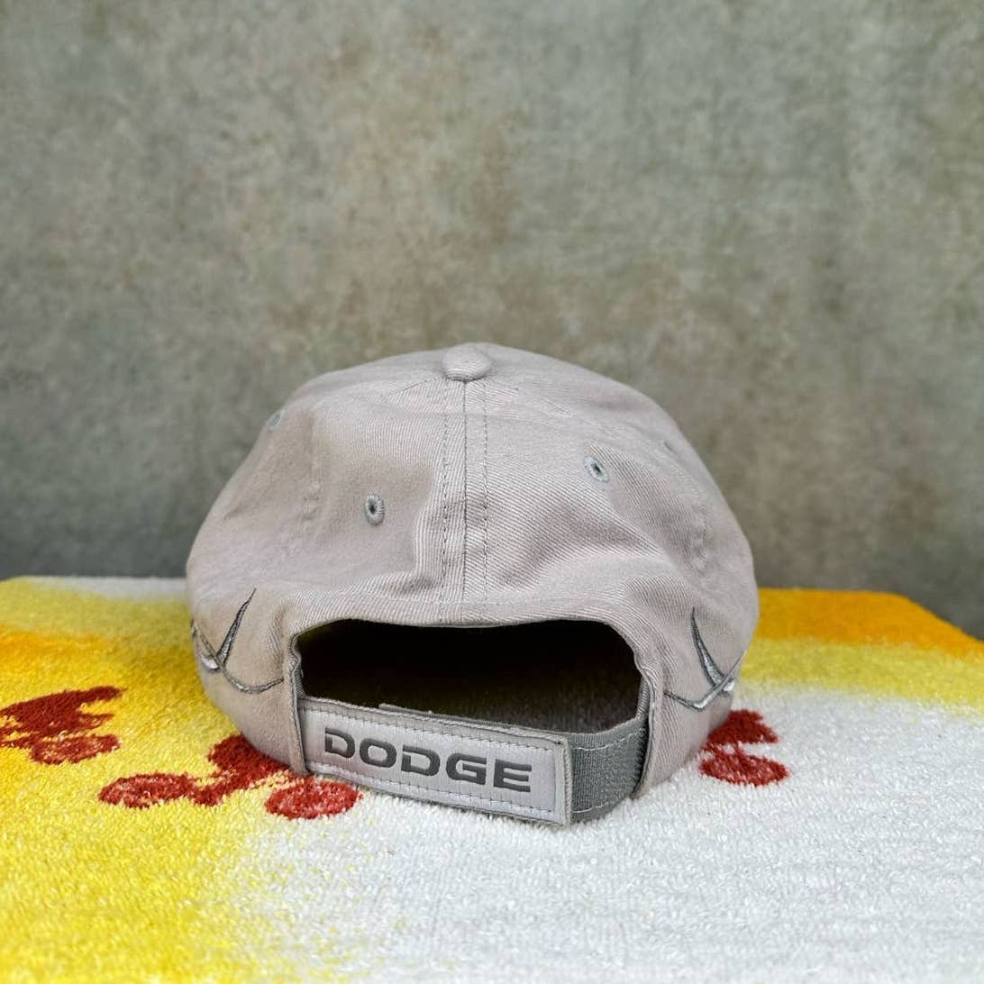 Y2K Gray Flames Dodge Hat