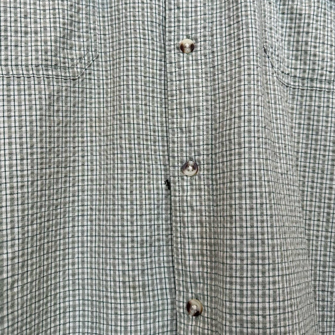 Vintage Plaid Short Sleeve Shirt XL