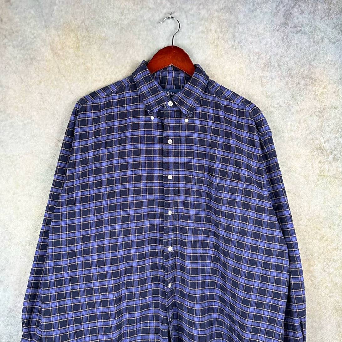 Vintage Polo Ralph Lauren Plaid Flannel Shirt L