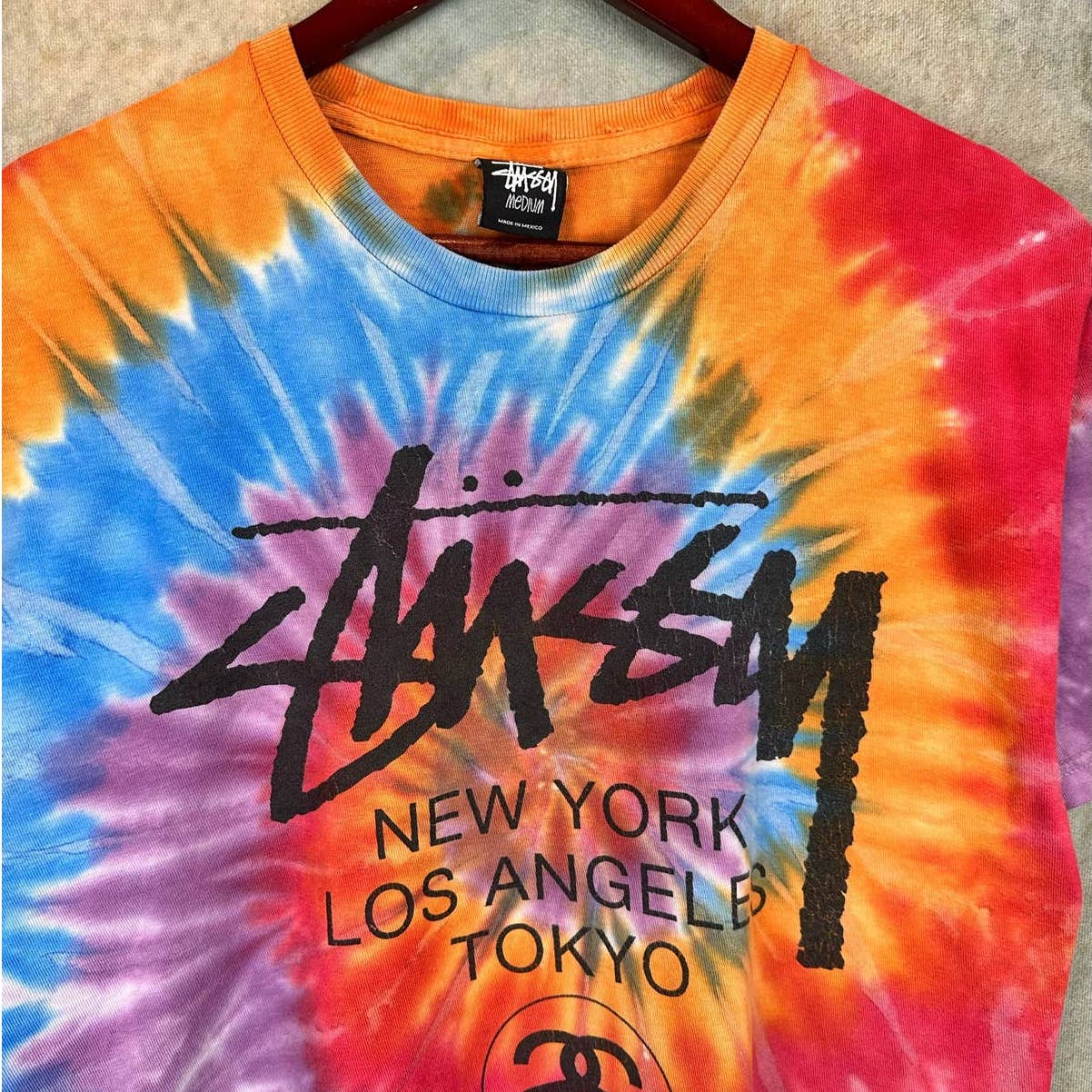 Stussy Tie Dye T Shirt M