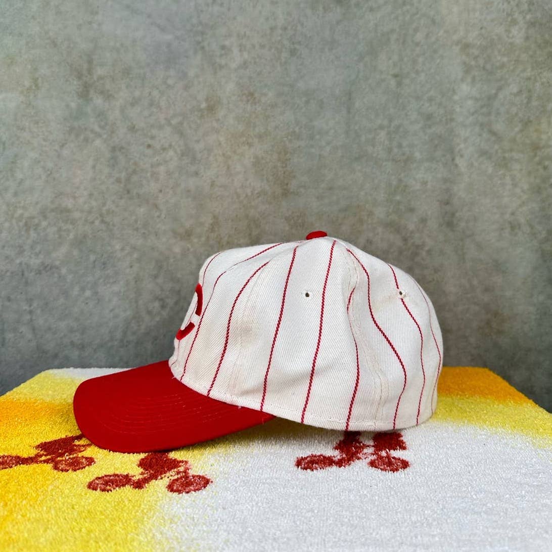 Vintage Cincinnati Reds Pinstripe Hat 7 1/4