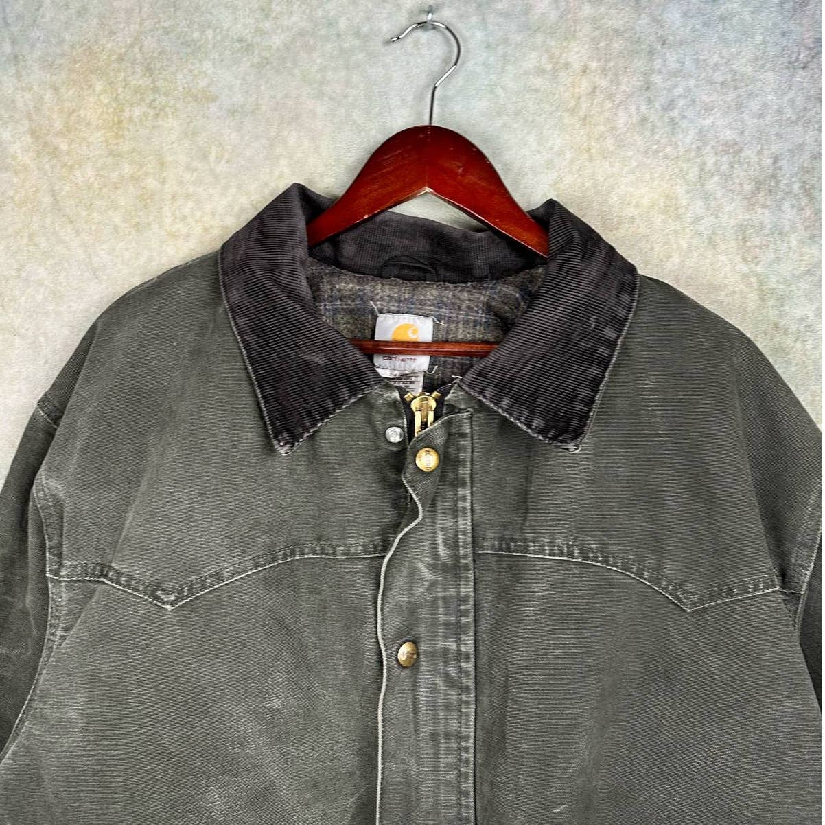 Vintage Carhartt Long Canvas Jacket XXL