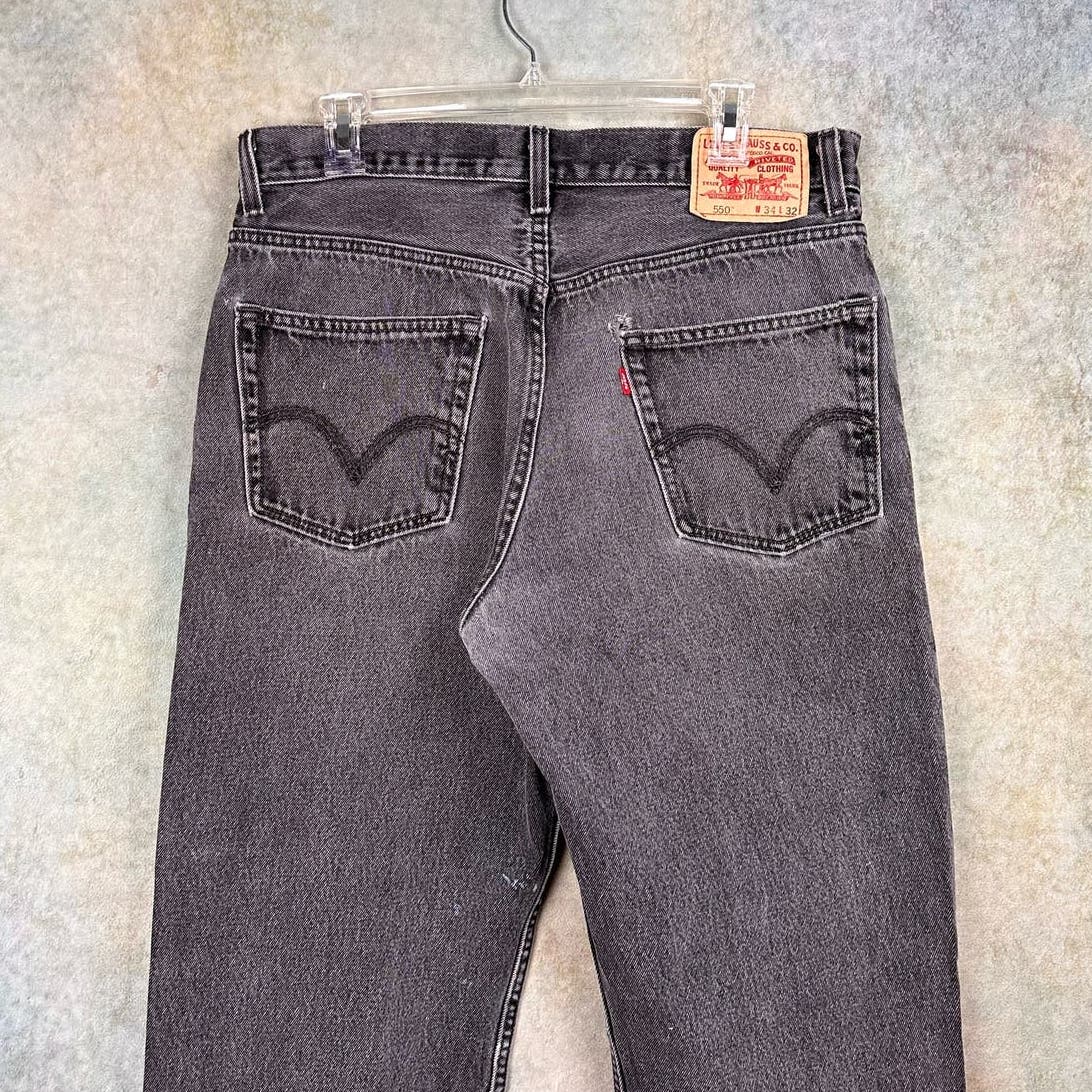 Vintage Levis 550 Denim Jeans Relaxed Fit 34x32
