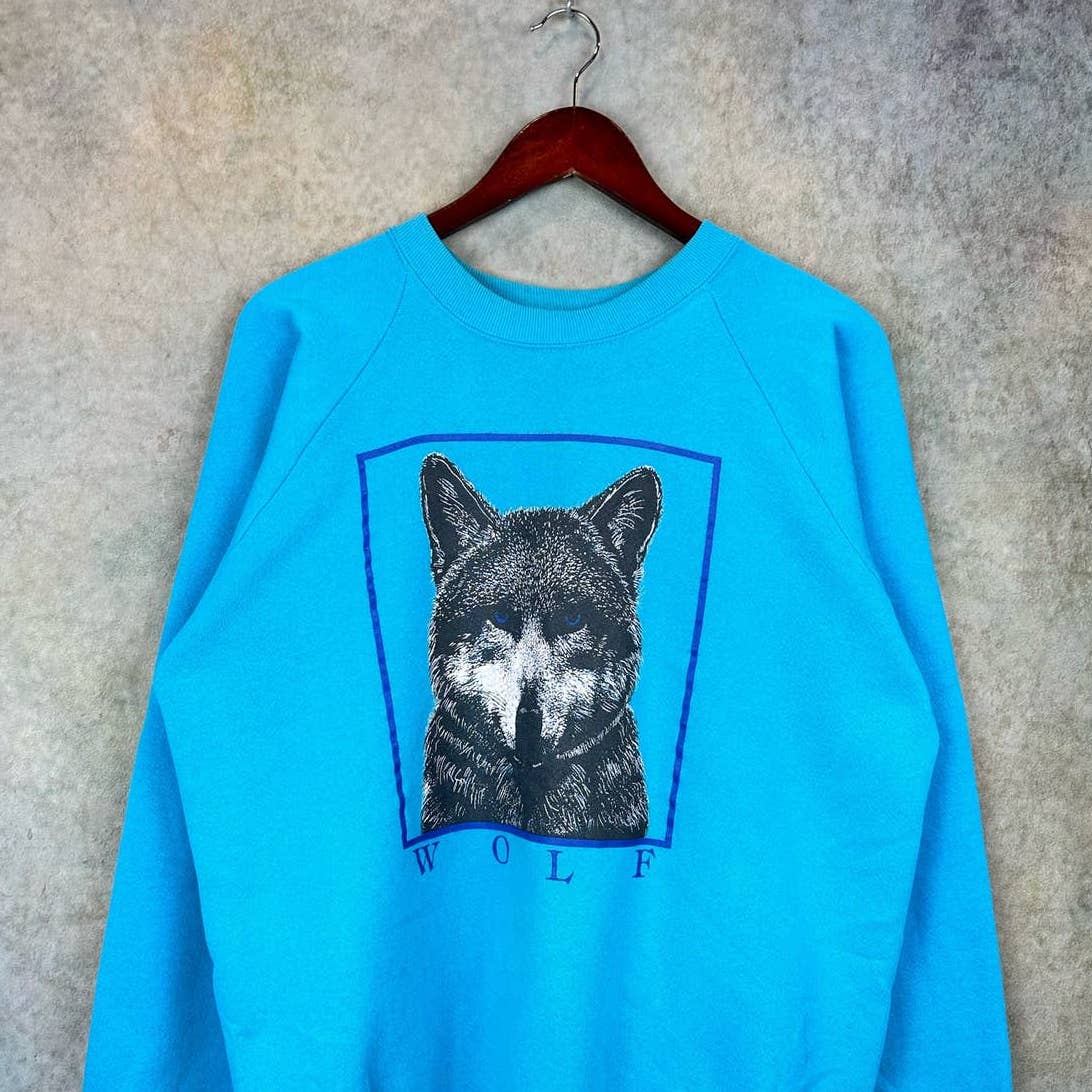 Vintage 90s Wolf Sweatshirt