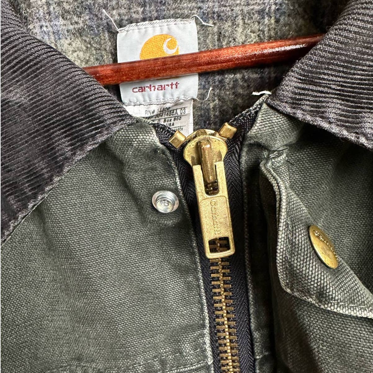 Vintage Carhartt Long Canvas Jacket XXL