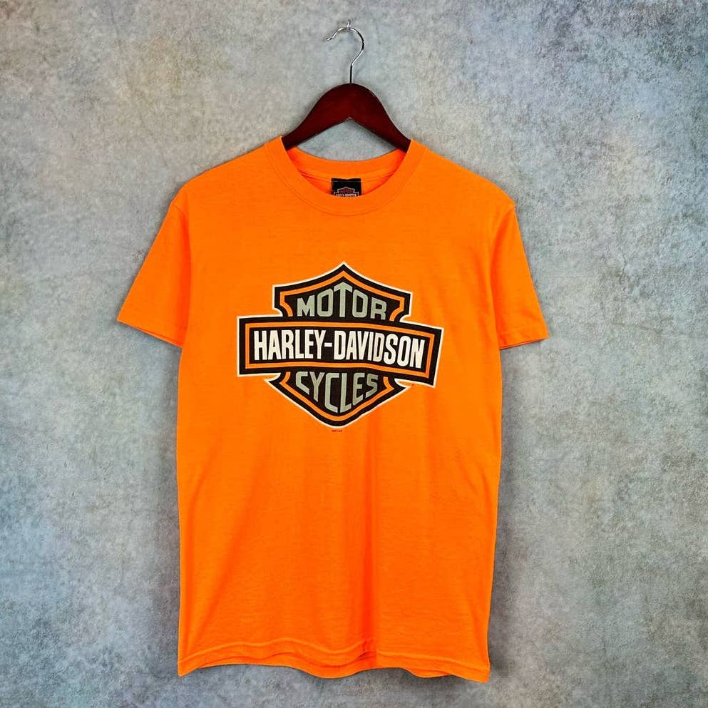 Y2K Harley Davidson Logo T Shirt S