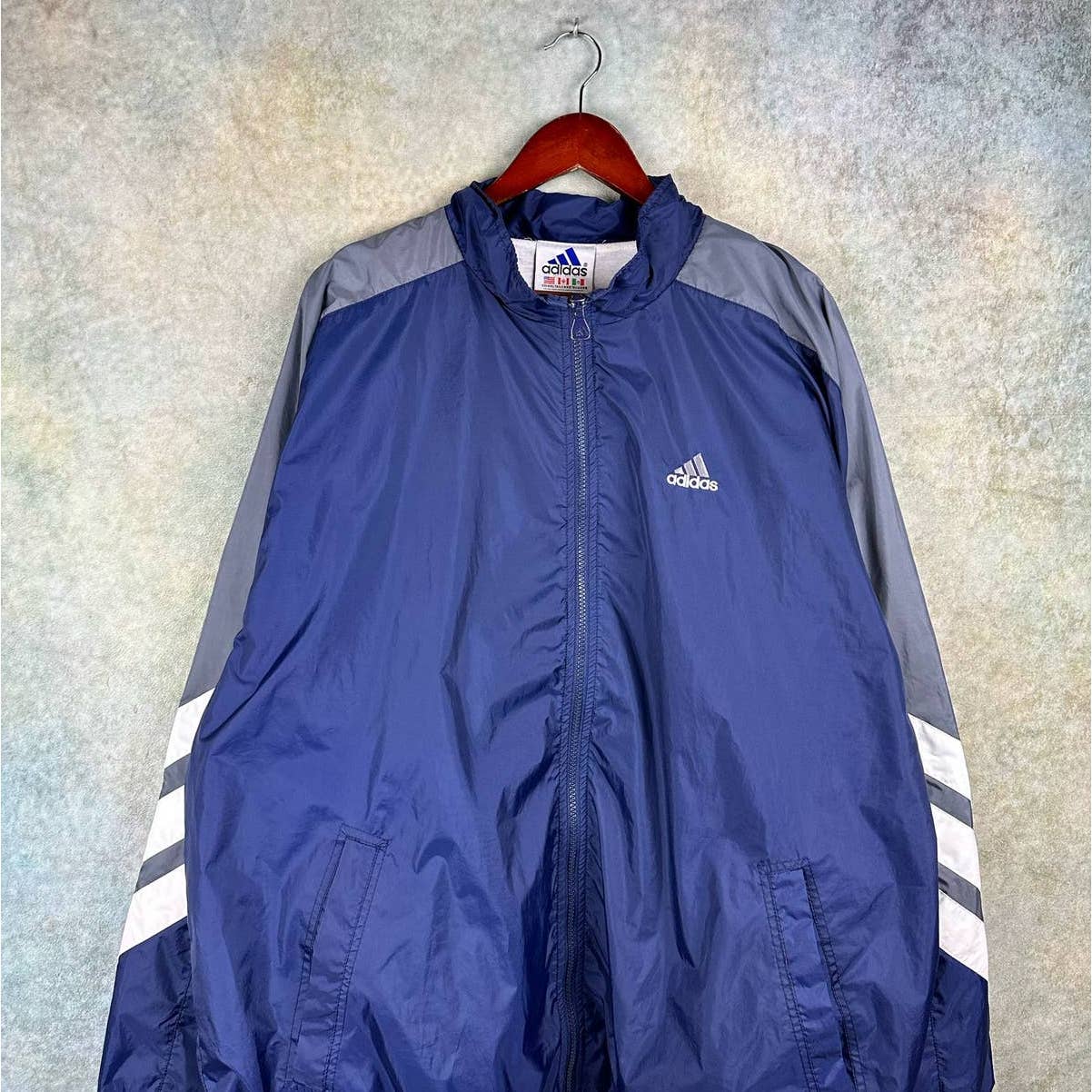 Vintage Adidas Full Zip Windbreaker XL