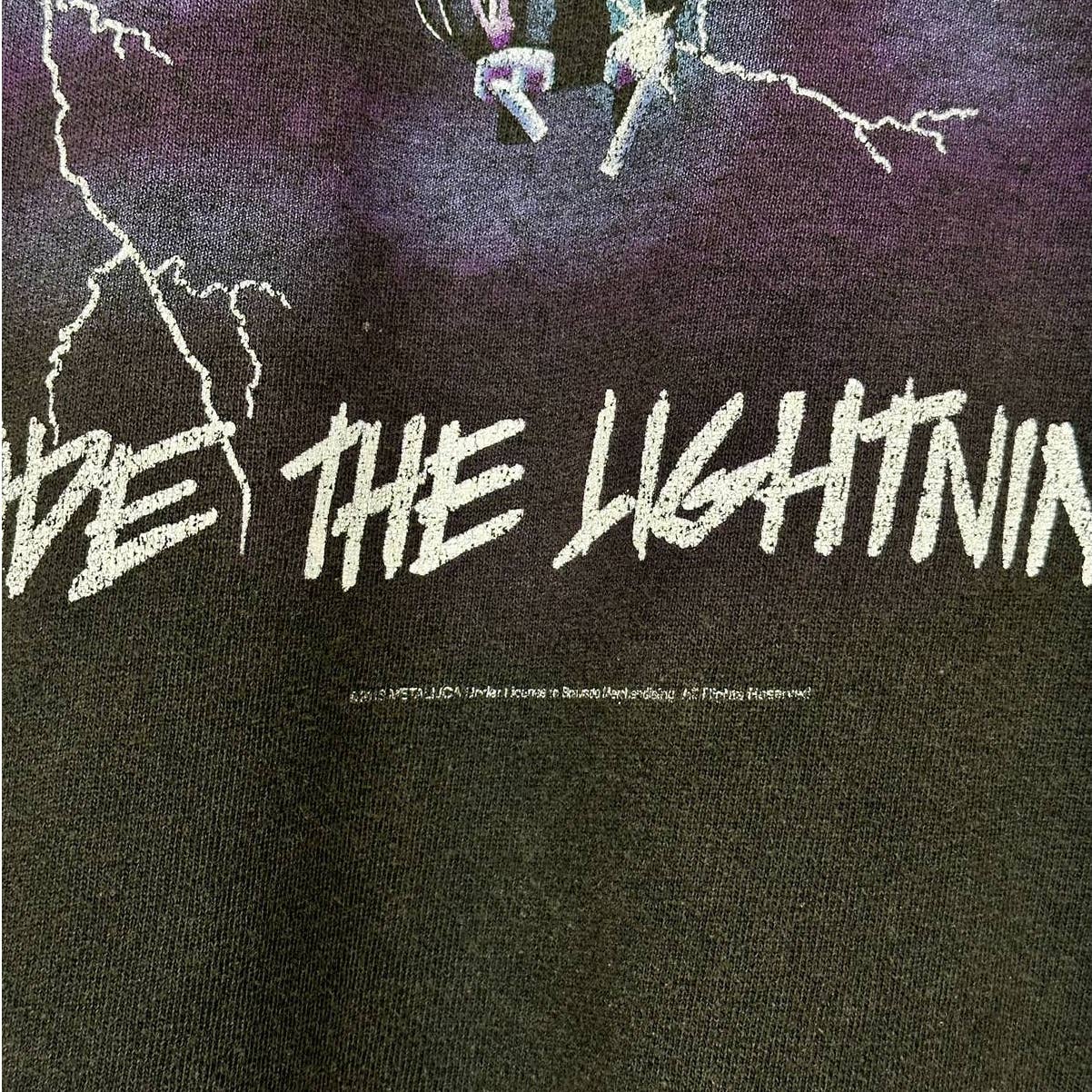 Y2K Metallica Ride The Lightning T Shirt M