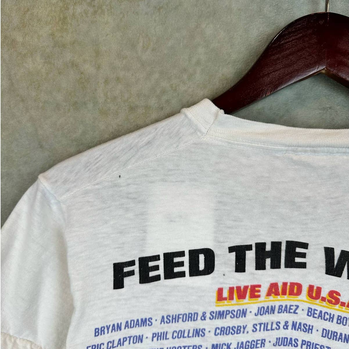 Vintage 1985 Live Aid Concert T Shirt S