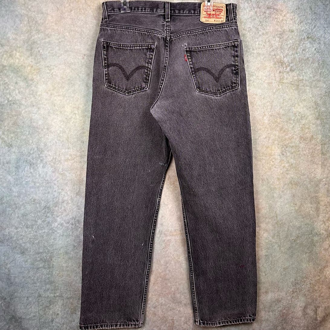 Vintage Levis 550 Denim Jeans Relaxed Fit 34x32