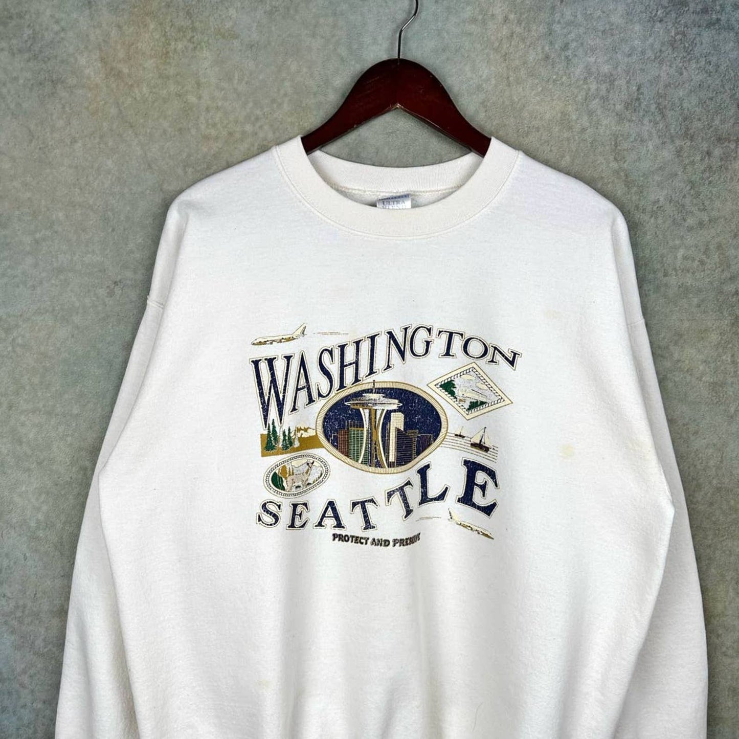 Vintage Seattle Washington Crewneck L