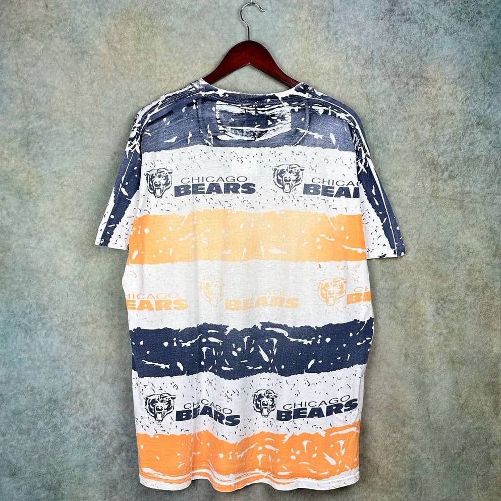 Vintage Chicago Bears All Over Print T Shirt XL