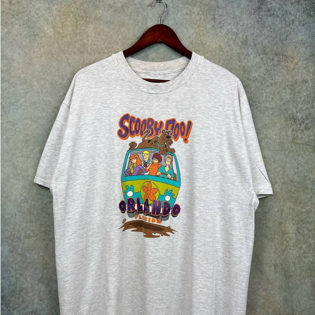 Vintage Scooby Doo T Shirt Cartoon Gray Mens XL
