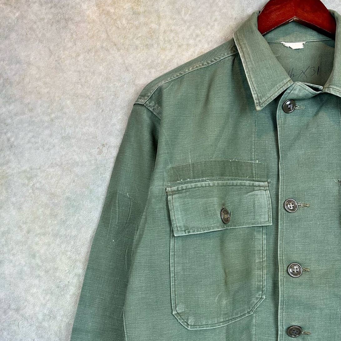 Vintage US Army Uniform Shirt Vietnam Era M